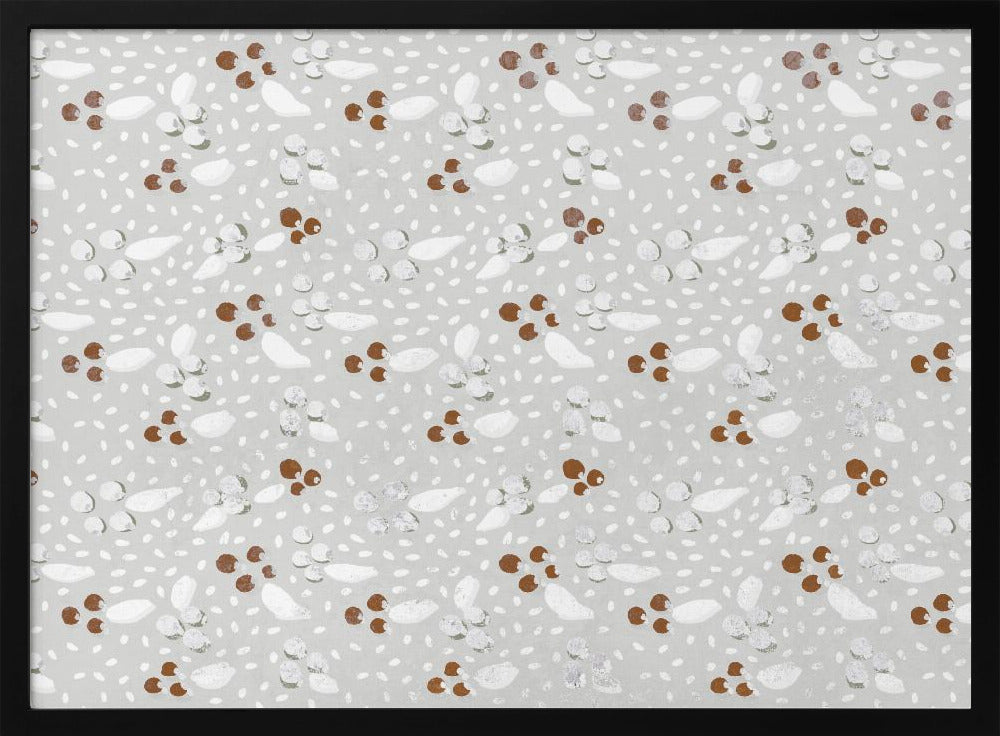 Berries in Winter Square Poster